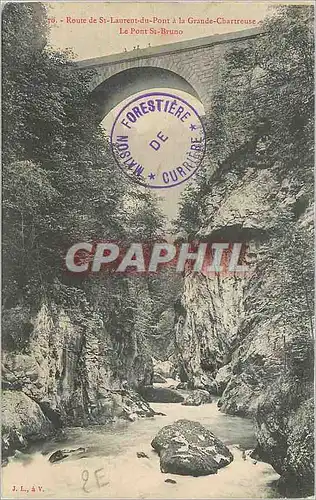 Cartes postales Route de st laurent du pont a la grande chartreuse le pont st bruno