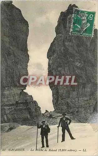Ansichtskarte AK Gavarnie la breche de roland (2804 metres) Alpinisme