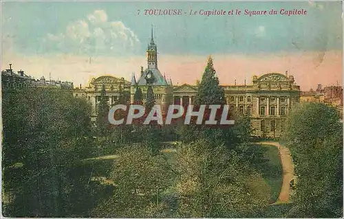 Cartes postales Toulouse le capitole et le square du capitole