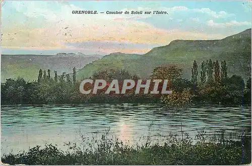 Cartes postales Grenoble coucher de soleil su l isere