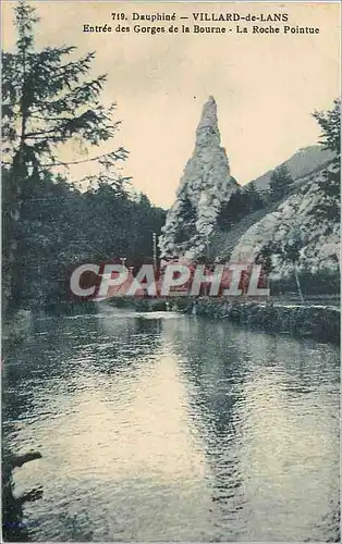 Cartes postales Dauphine villard de lans entree des gorges de la bourne la roche pointue