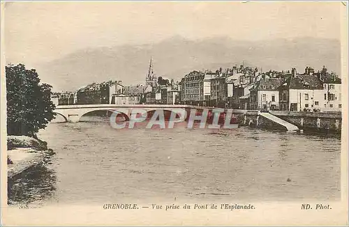 Cartes postales Grenoble vue prise du pont de l esplanade