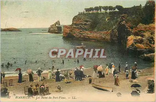 Cartes postales Biarritz les bains du port vieux
