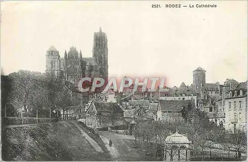 Cartes postales Rodez la cathedrale