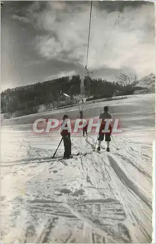 Moderne Karte Le sauze de barcelonnette (b a) alt 1420 m station de sports d hiver la grande coulee Ski