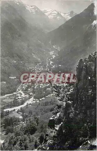 Cartes postales moderne Toute la france n 118 cauterets (h p) la ville vue a vol d oiseau