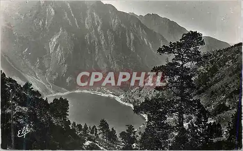 Moderne Karte Luchon (haute garonne) le lac d oovu du chemin d espingo