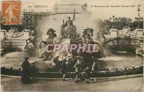 Cartes postales Bordeaux le monument des girondins (groupe sud)