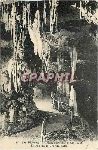 Cartes postales Les pyrenees grottes de betharram entree de la grande salle