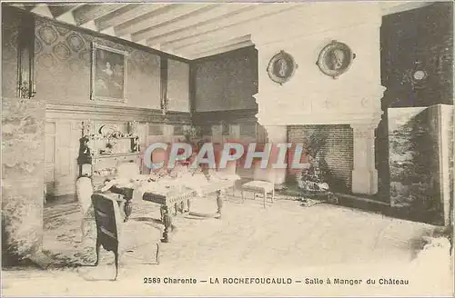 Cartes postales Charente la rochefoucauld salle a manger du chateau