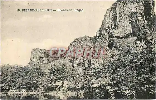Ansichtskarte AK Pierre perthuis roches de gingon