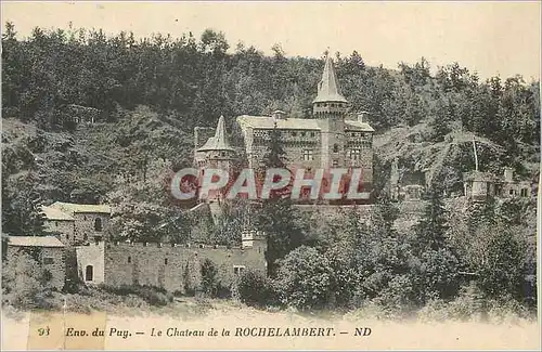 Cartes postales Env du puy le chateau de la rochelambert