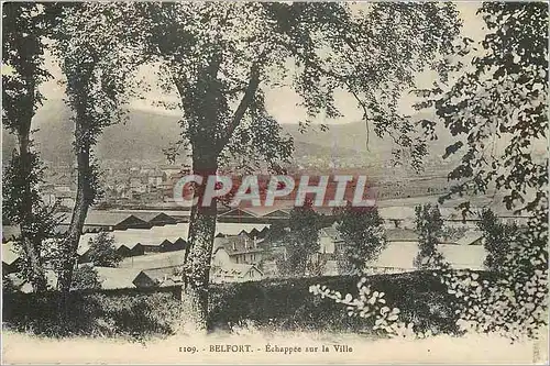 Cartes postales Belfort echappee sur la ville