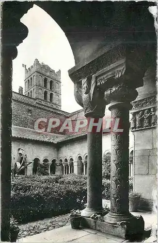 Cartes postales moderne Elne le cloitre colonnes jumelles chapitres des seraphins le martyre de sainte eulalie (xiie s)