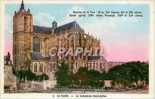 Ansichtskarte AK Le mans la cathedrale saint julien