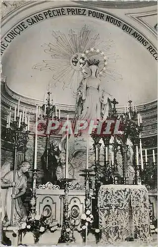 Moderne Karte Chapelle de la medaille miraculeuse maitre autel la vierge aux rayons