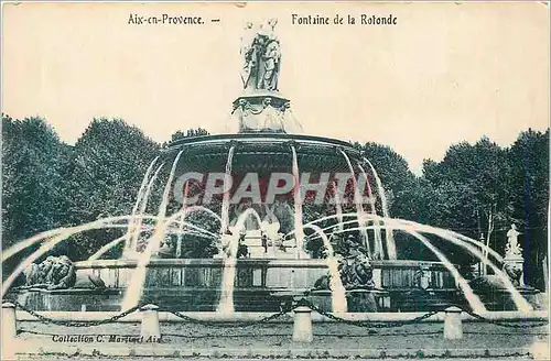 Cartes postales Aix en provence fontaine de la rotonde