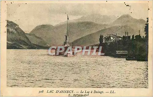 Cartes postales Lac d annecy le lac a duingt Bateau