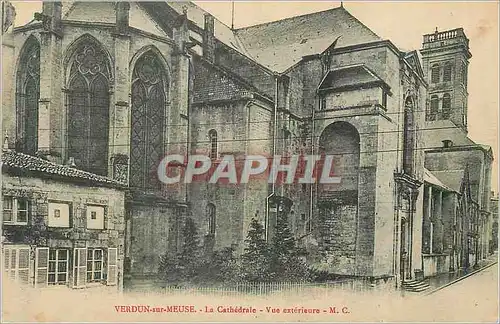Cartes postales Verdun sur meuse la cathedrale vue exterieure