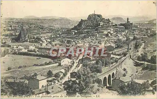 Cartes postales Le puy vue generale prise de la route de saugues