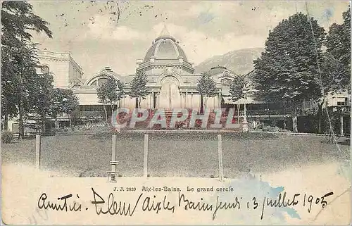 Cartes postales Aix les bains le grand cercle