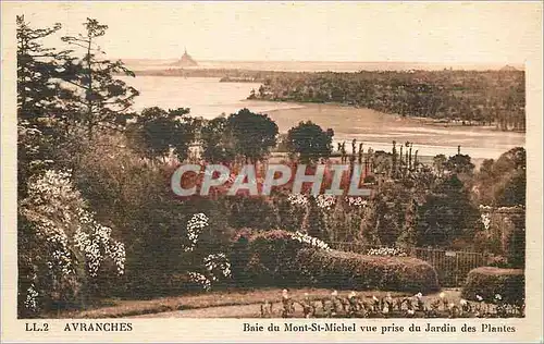 Ansichtskarte AK Avranches baie du mont st michel vue prise du jardin des plantes