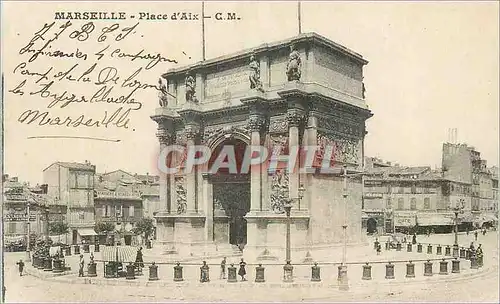 Cartes postales Marseille place d aix