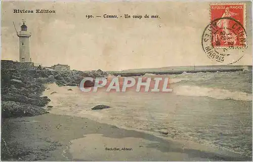 Cartes postales Cannes un coup de mer