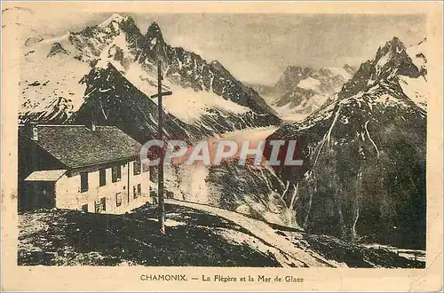 Cartes postales Chamonix la flegere et la mer de glace