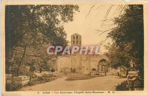 Ansichtskarte AK Arles les alyscamps chapelle saint honnorat