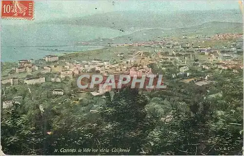 Cartes postales Cannes la ville vue de la californie