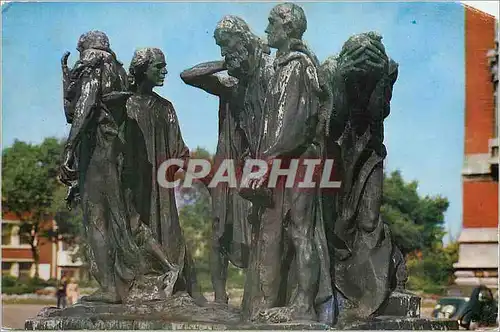 Cartes postales moderne Calais (pas de calais) 49 le monument des six bourgeois (oeuvre de rodin sculpteur)