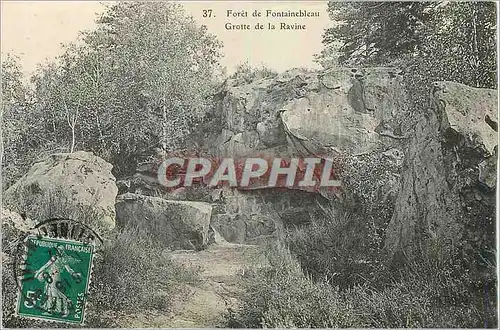 Cartes postales Foret de fontainebleau grotte de la ravine