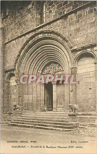 Cartes postales Mauriac portail de la basilique mineure (xii siecle)