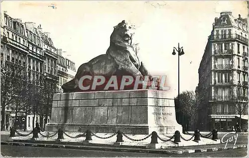 Cartes postales moderne Paris et ses merveilles 3169 la place denfert rochereau