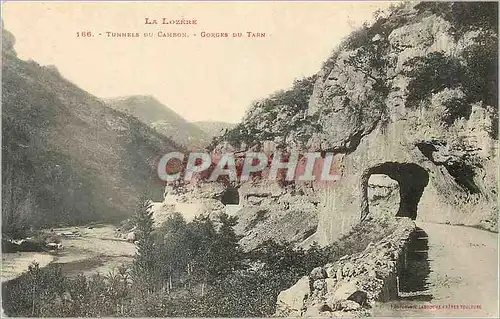 Cartes postales La lozere 166 tunnels du candon gorges du tarn