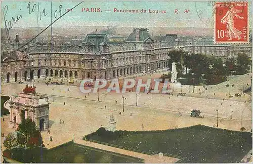 Cartes postales Paris panorama du louvre