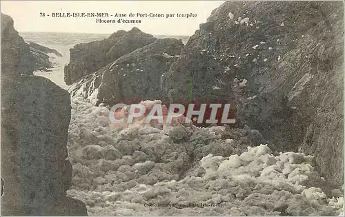 Ansichtskarte AK Belle ile en mer anse de port coton par tempete locons d ecumes