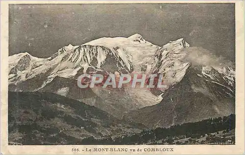 Ansichtskarte AK Le mont blanc vu de combloux