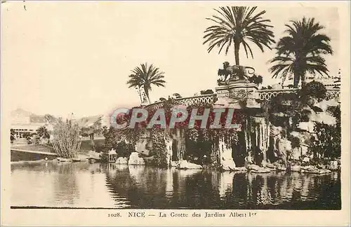 Cartes postales Nice la grotte des jardins albert 1er