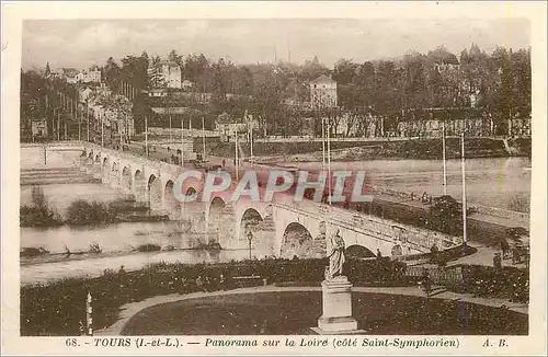 Ansichtskarte AK Tours (i et l) panorama sur la loire (cote saint symphorien)