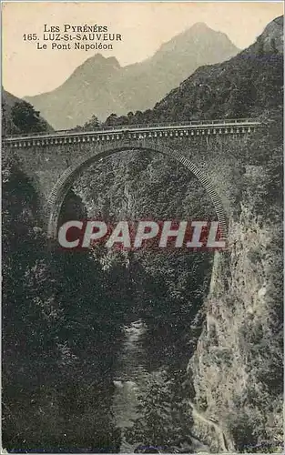 Cartes postales Les pyrenees 165 luz st sauveur le pont napoleon