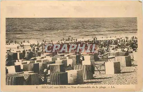 Cartes postales Soulac sur mer vue d ensemble de la plage