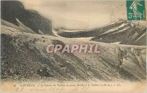 Ansichtskarte AK Gavarnie le glacier du taillon la fausse breche et le taillon (3146m)