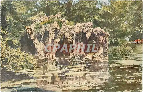 Cartes postales Lille la grotte du jardin vauban