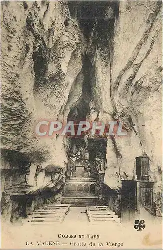 Cartes postales Gorges du tarn la malene grotte de la vierge