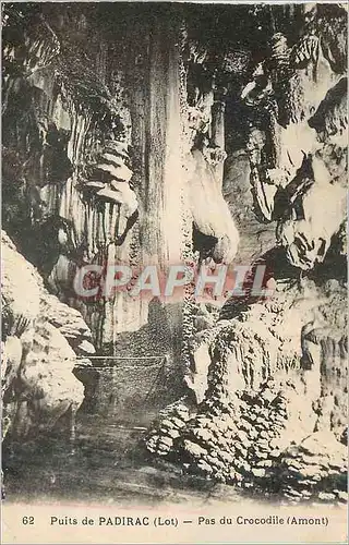 Ansichtskarte AK Puits de padirac (lot) pas du crocodiles (amont)