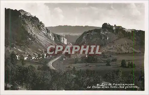Cartes postales moderne Env de pontarlier la cluse et les forts vue generale