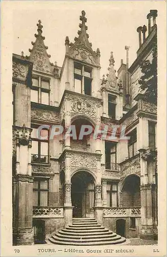 Cartes postales Tours l hotel gouin (xii siecle)