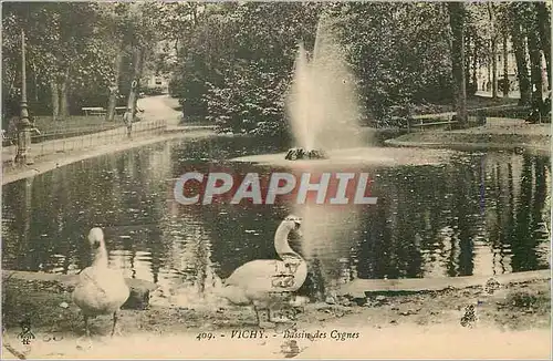 Cartes postales Vichy bassin des cygnes